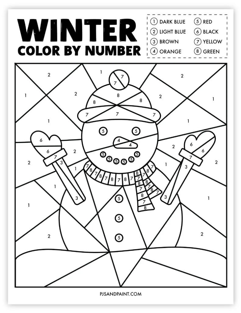 15 Free Printable Winter Games And Activities Pjs And Paint