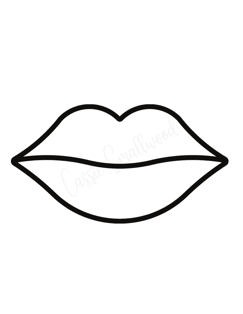 Mouth Template Printable
