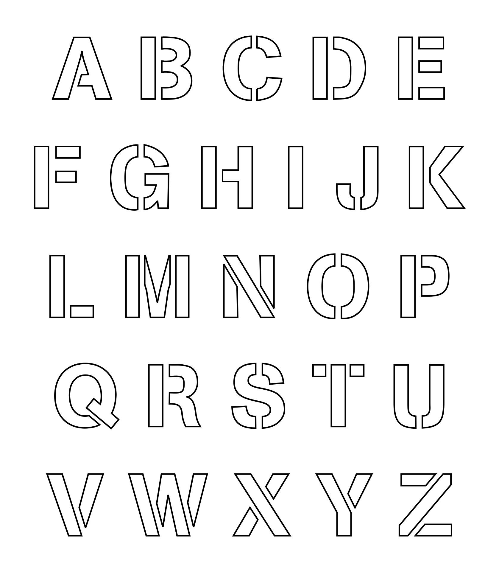 Printable Lettering Templates