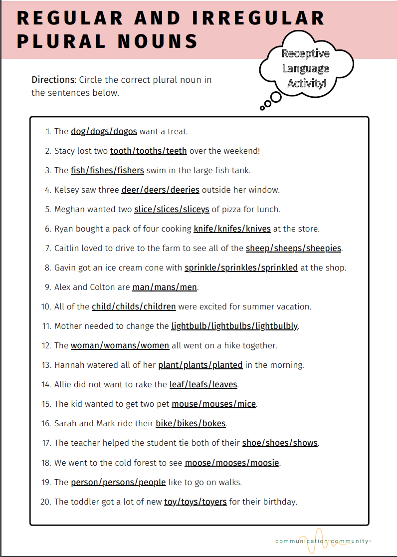 Expressive Aphasia Printable Aphasia Worksheets