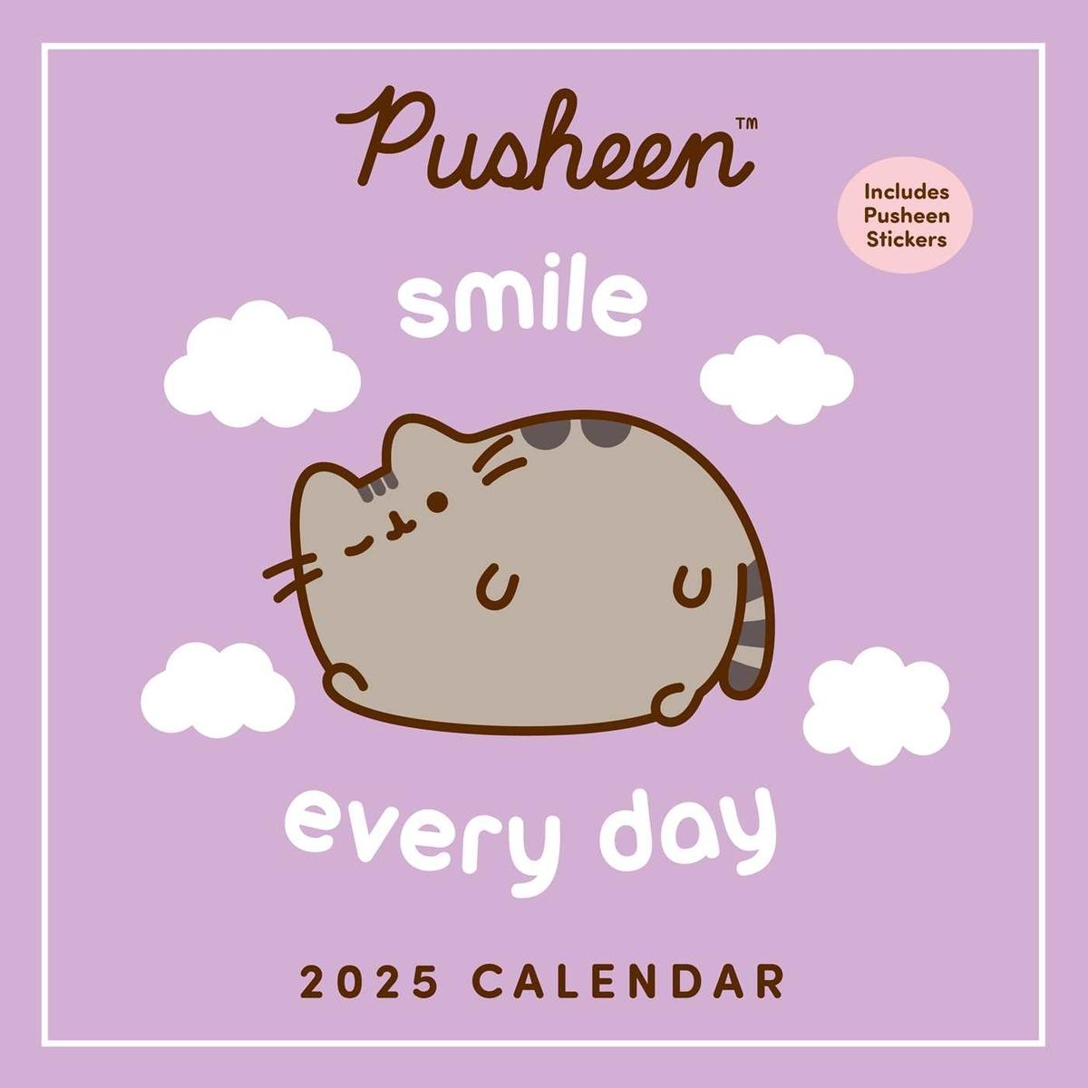 Pusheen Calendar December 2025 Printable