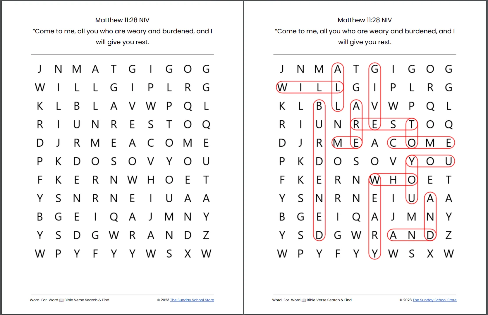 Printable Christian Word Search Puzzles Free