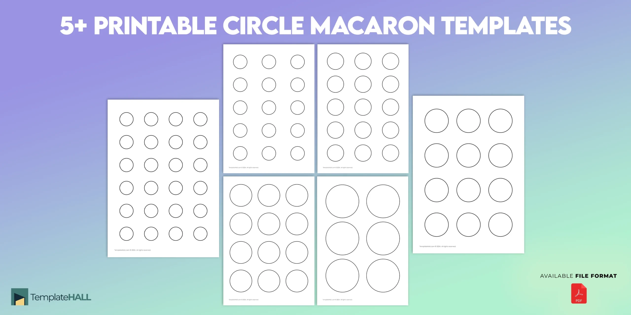 Macaron Templates Printable