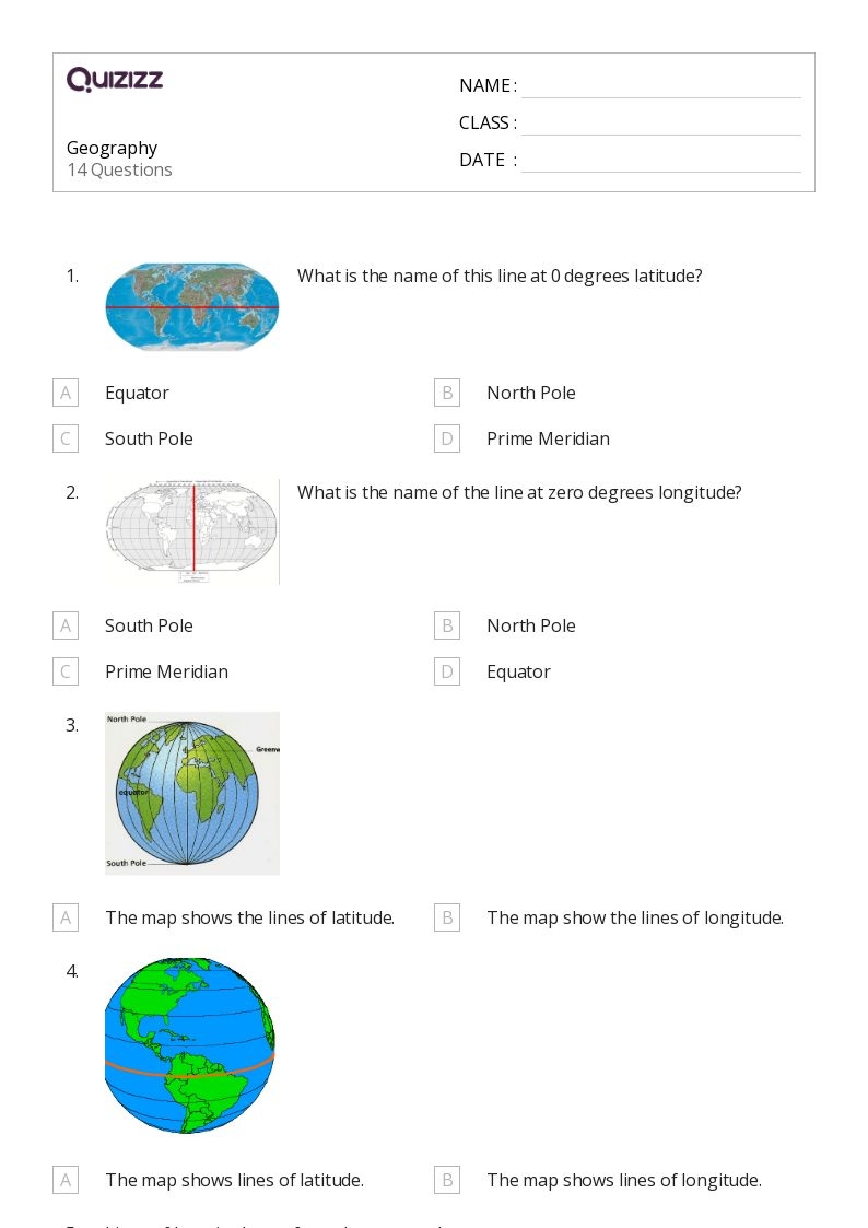 50 Geography Worksheets For 6th Class On Quizizz Free amp Printable