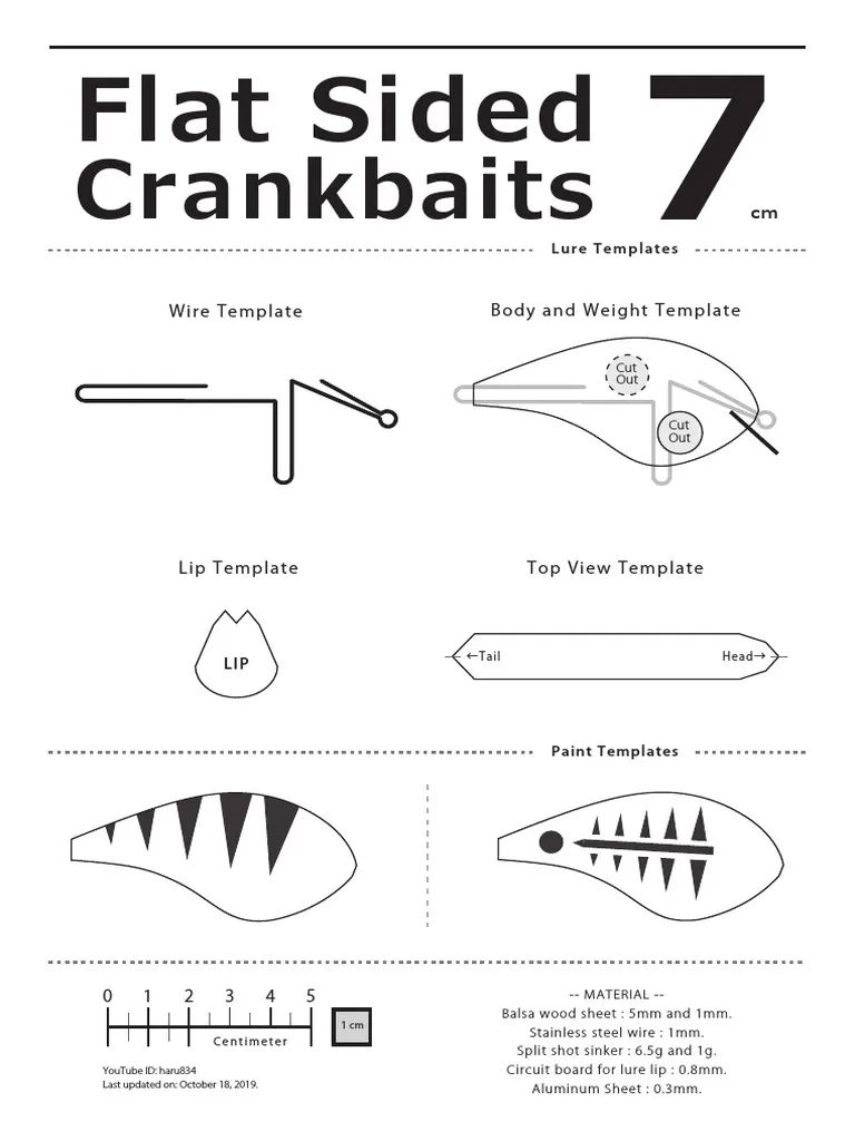 Printable Fishing Lure Templates Pdf