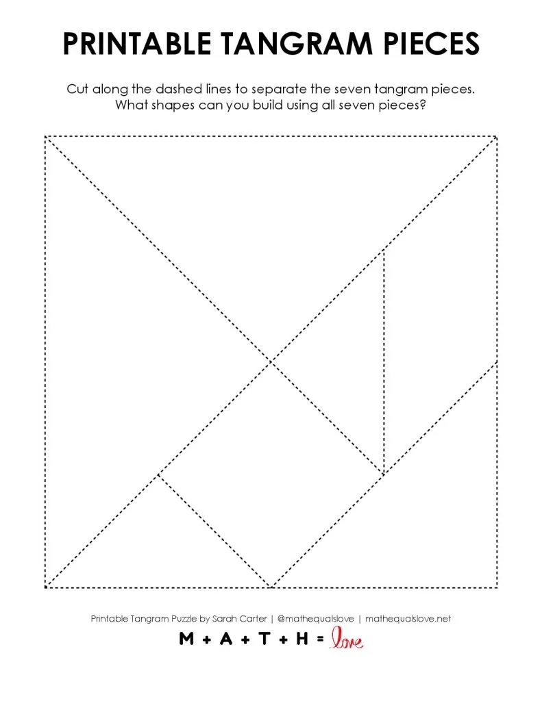 97 Free Tangram Puzzles Printable PDF Challenges Worksheets 