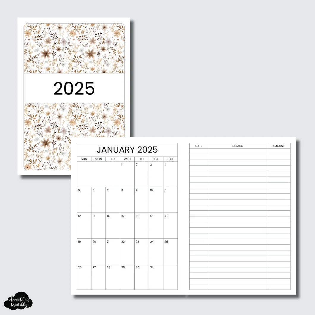 December 2025 Calendar Printable A6