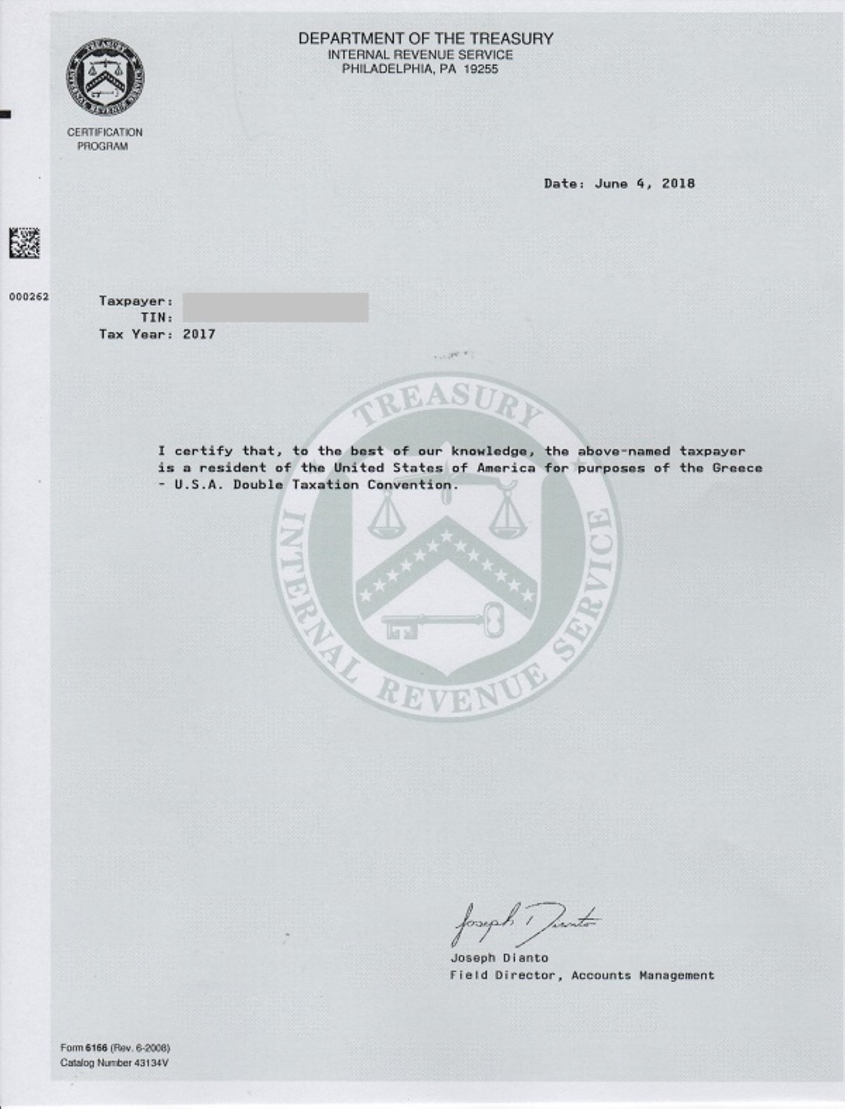 Irs Form 6166 Instructions