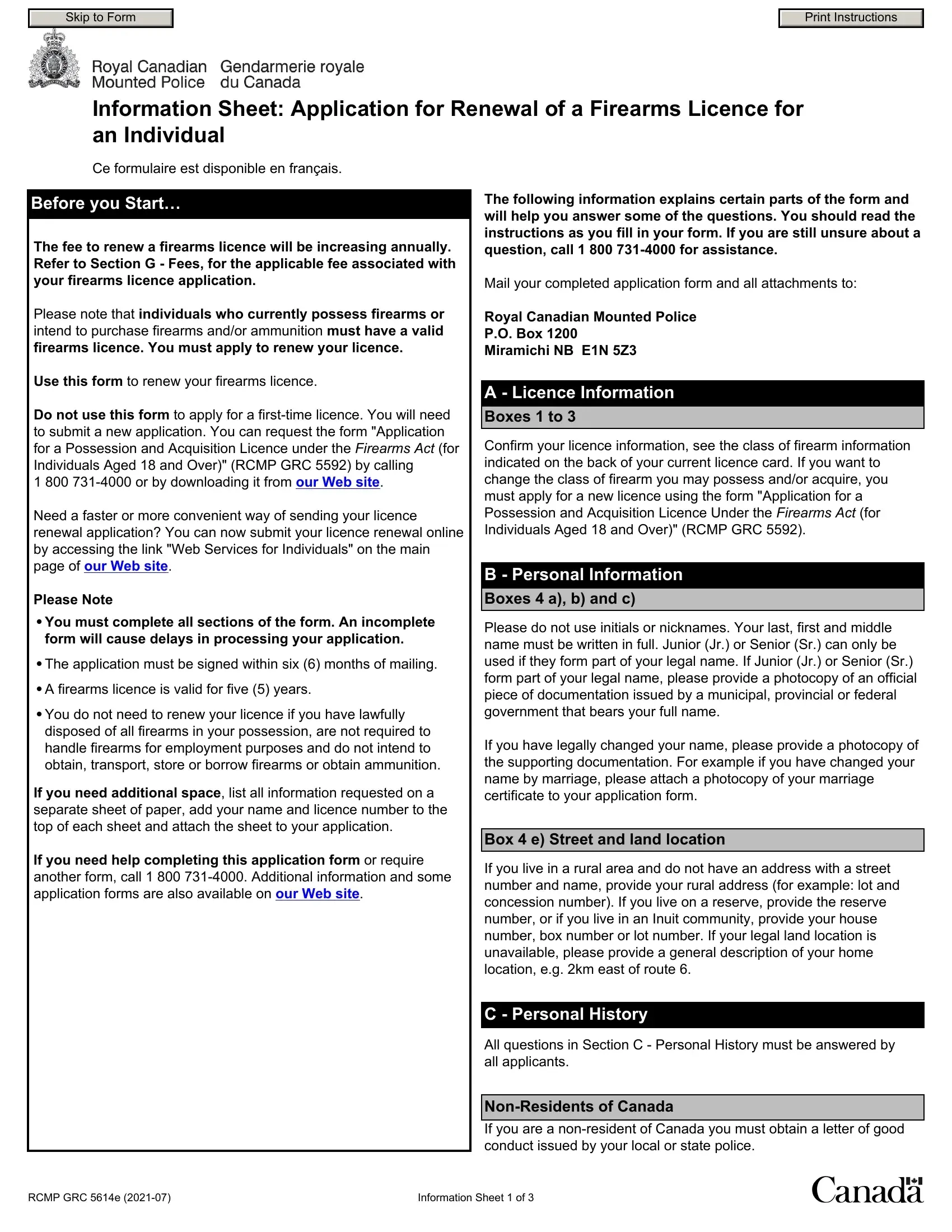 Rcmp Form 5614e Printable Pdf