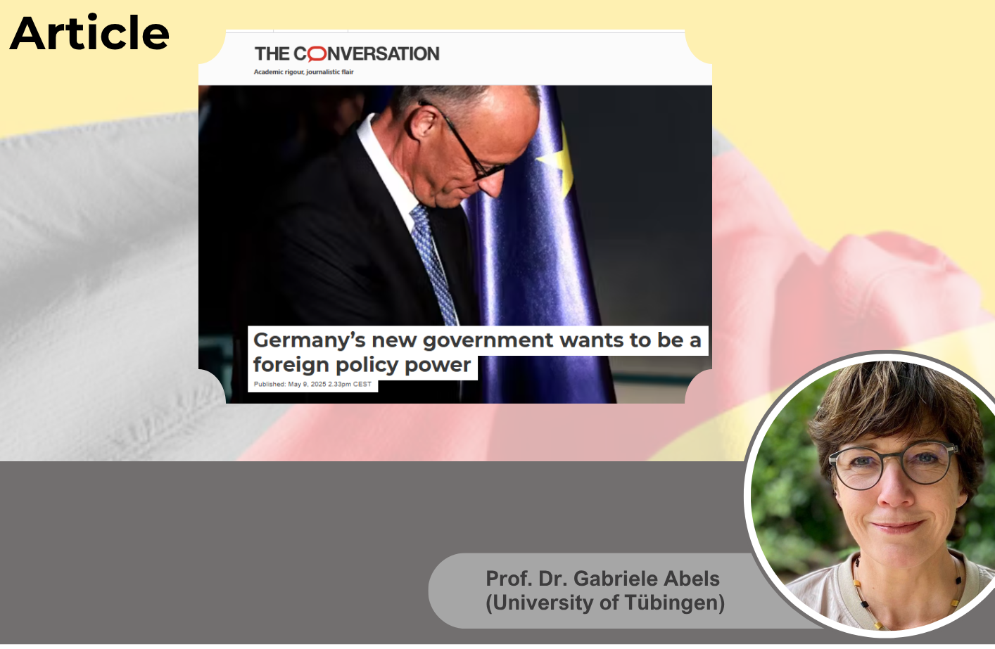 Article Germany s New Government Wants To Be A Foreign Policy 