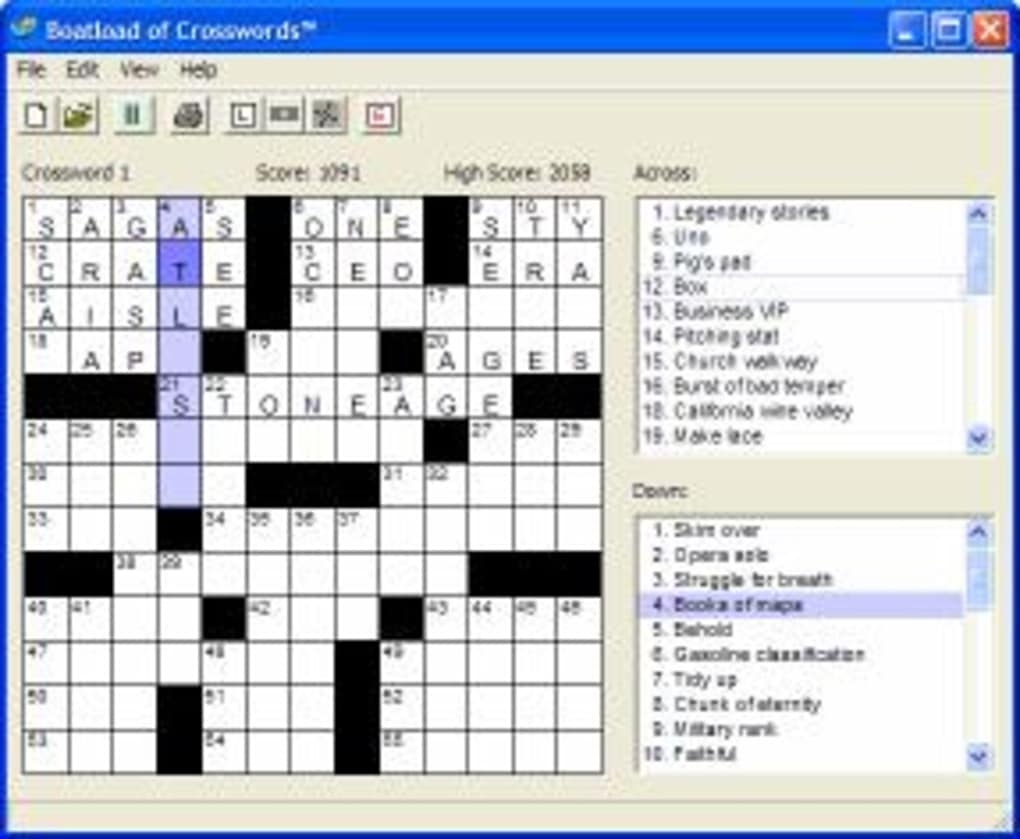 Boatload Crossword Puzzles Printable