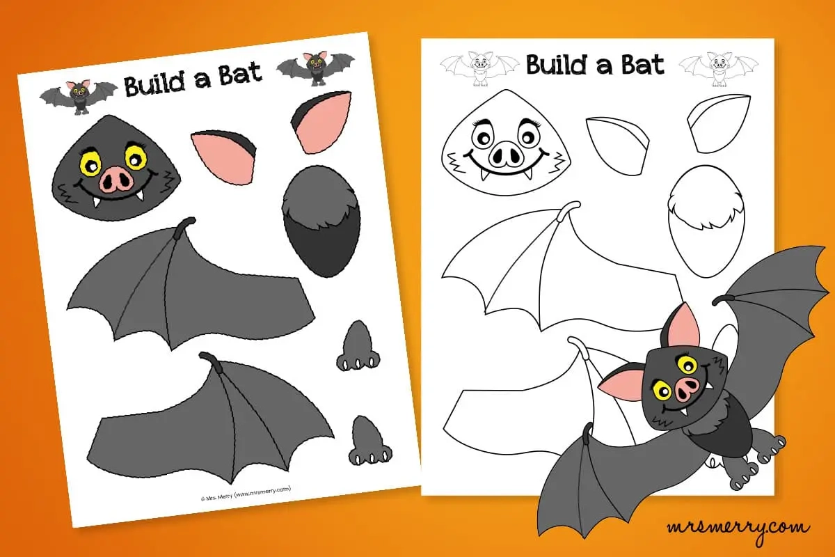 Build A Bat Printable amp amp Free Templates Mrs Merry 