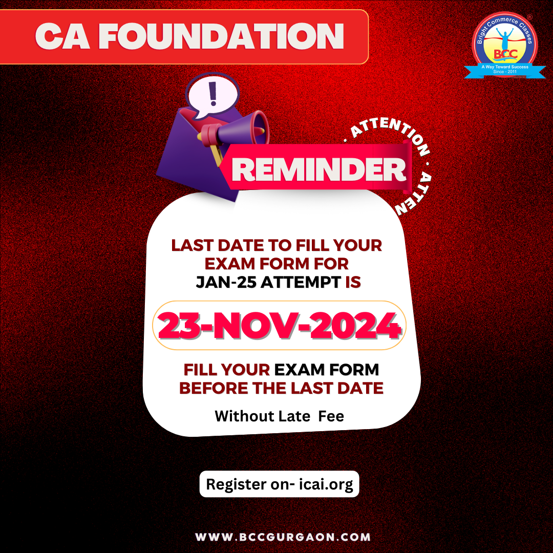 Ca Foundation Exam Form 2025