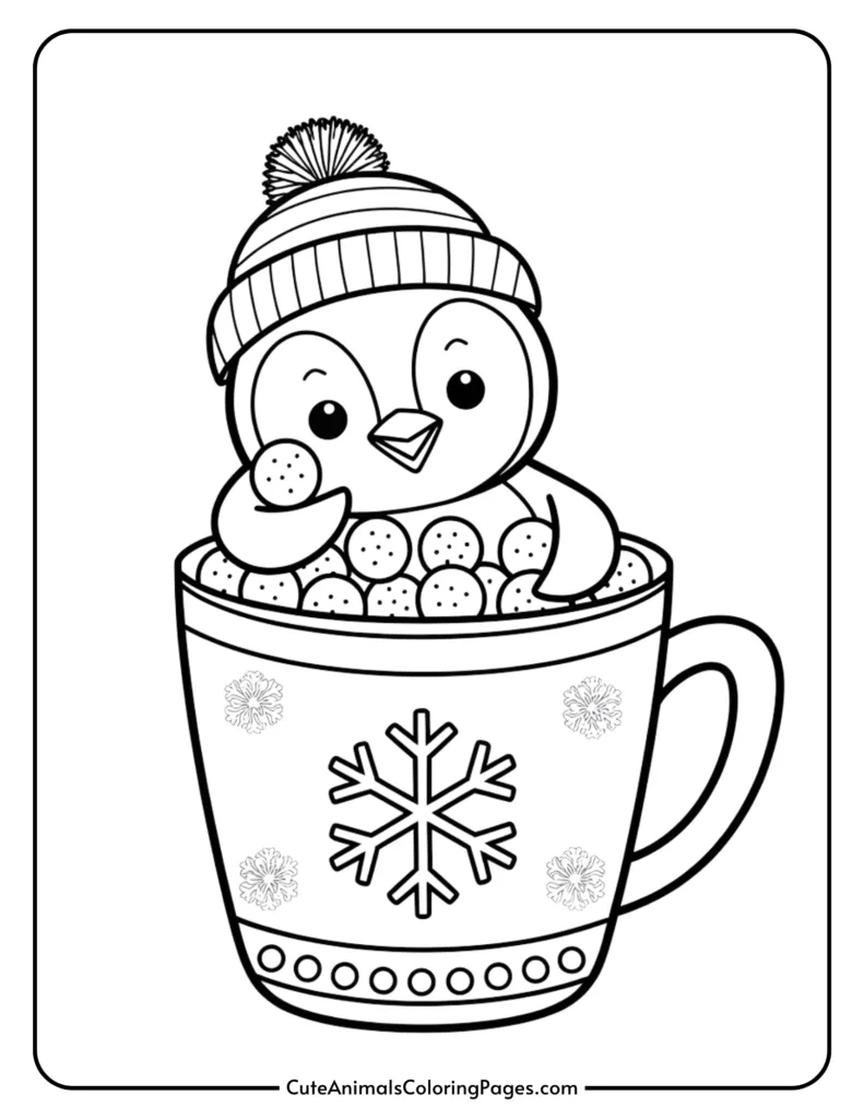 Penguin Coloring Sheet Printable