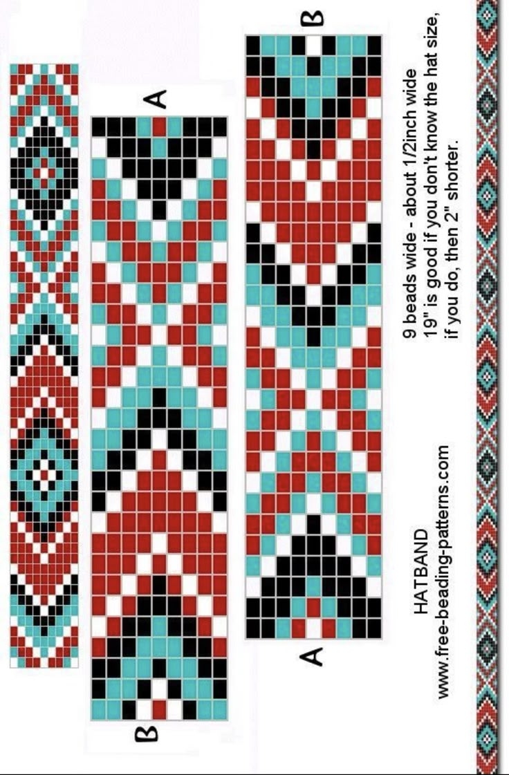 Colorful Bead Loom Patterns For Native American Beadwork