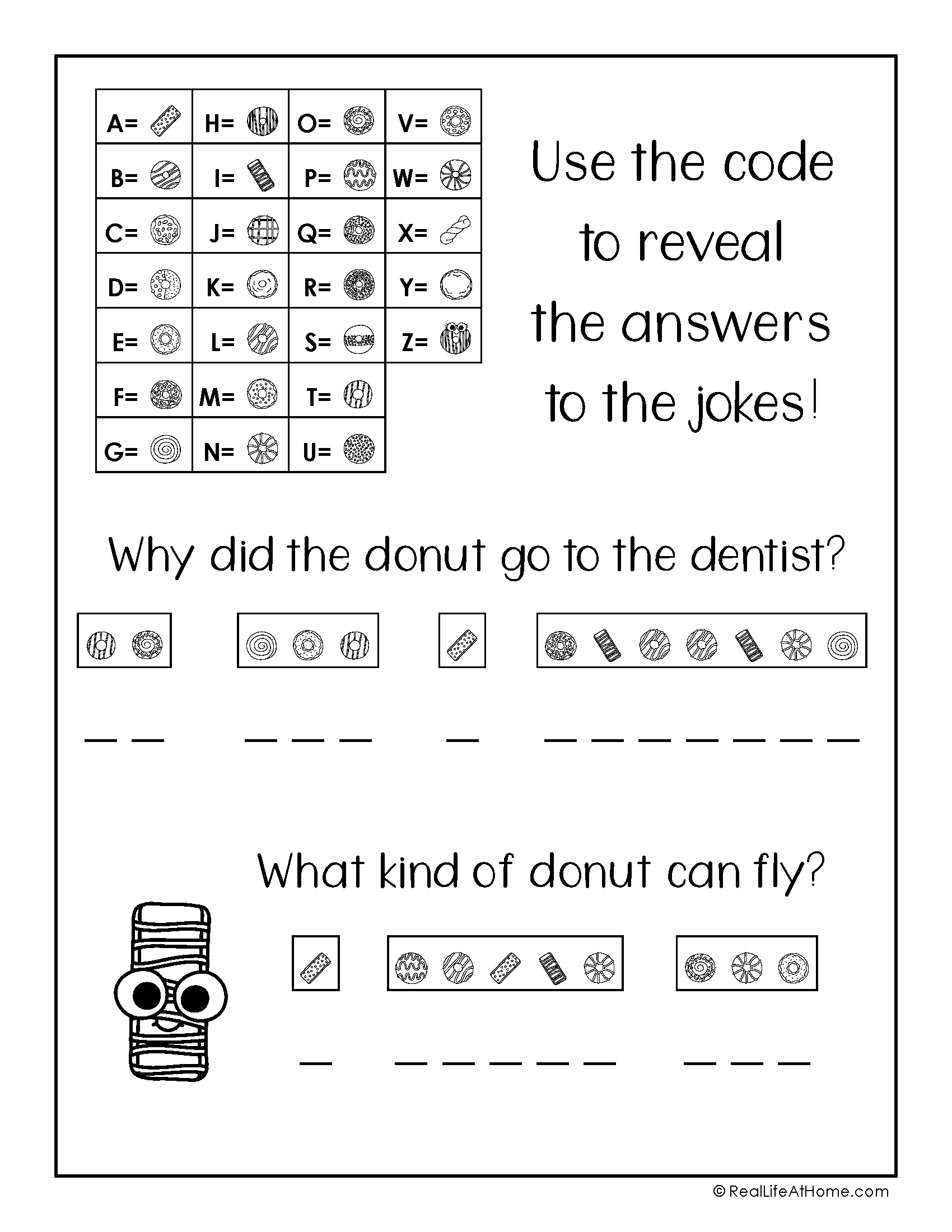Secret Code Puzzles Free Printable