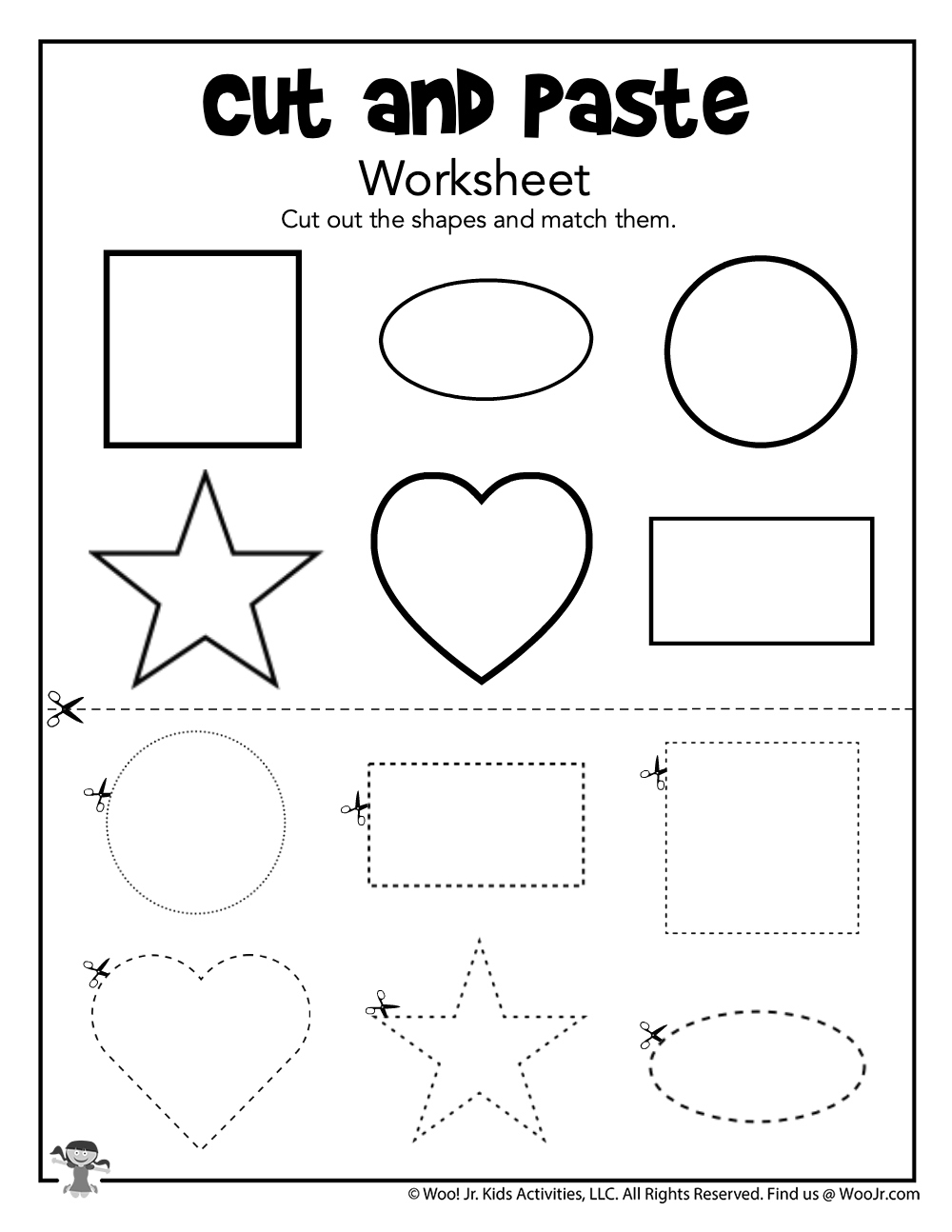 Cut And Paste Shapes Worksheets Woo Jr Kids Activities 