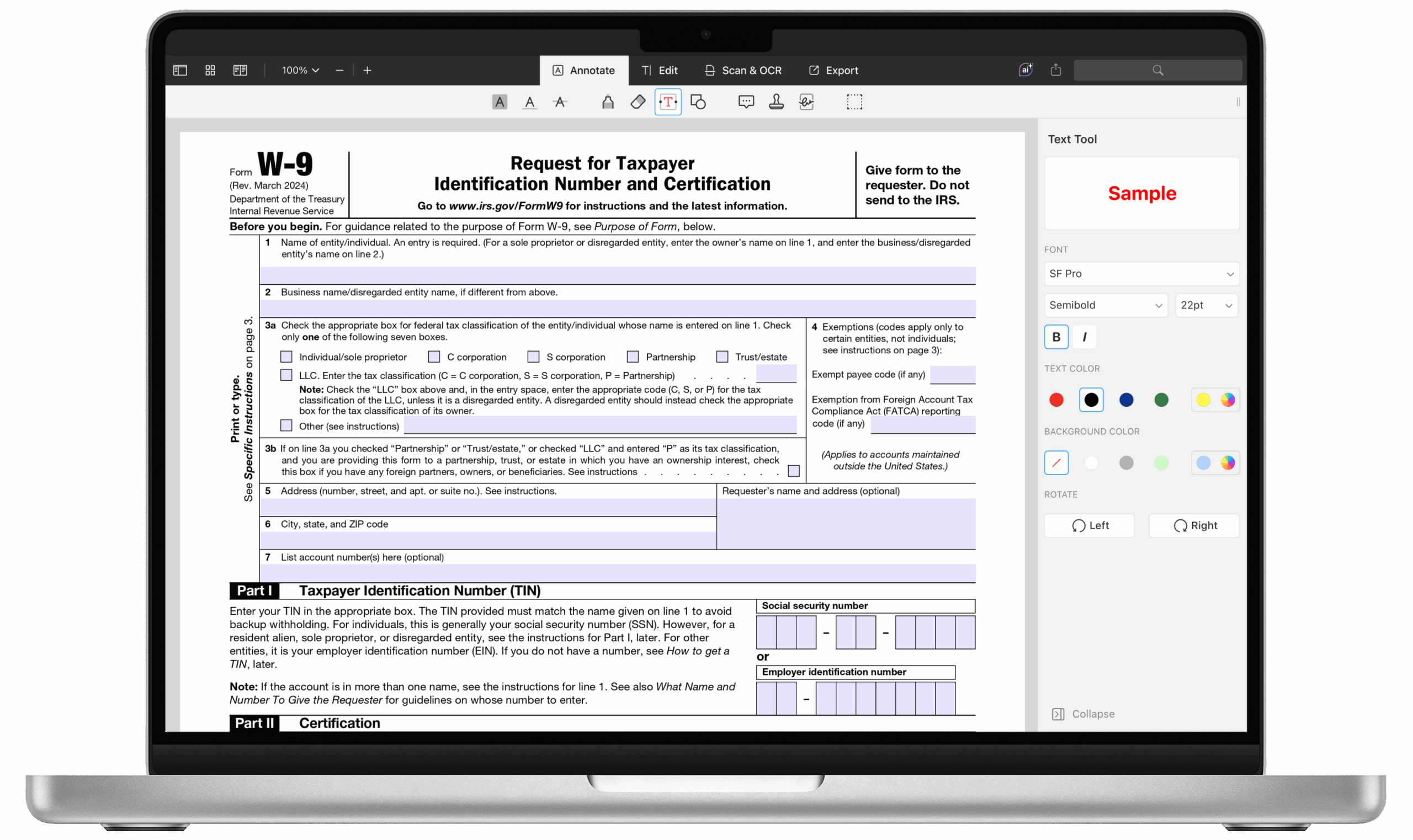 W 9 Form Irs Download