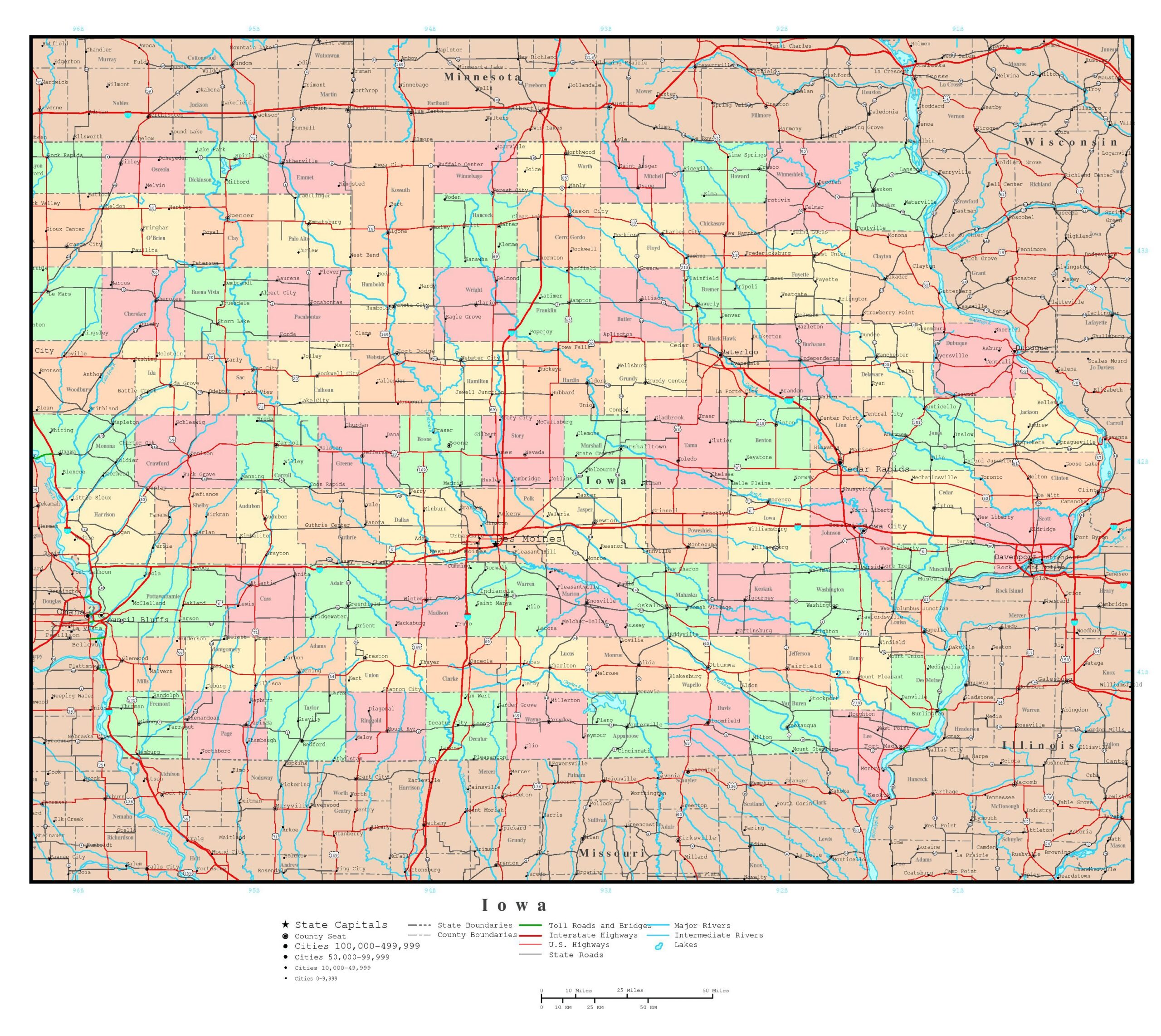 Des Moines Map Iowa GIS Geography Worksheets Library