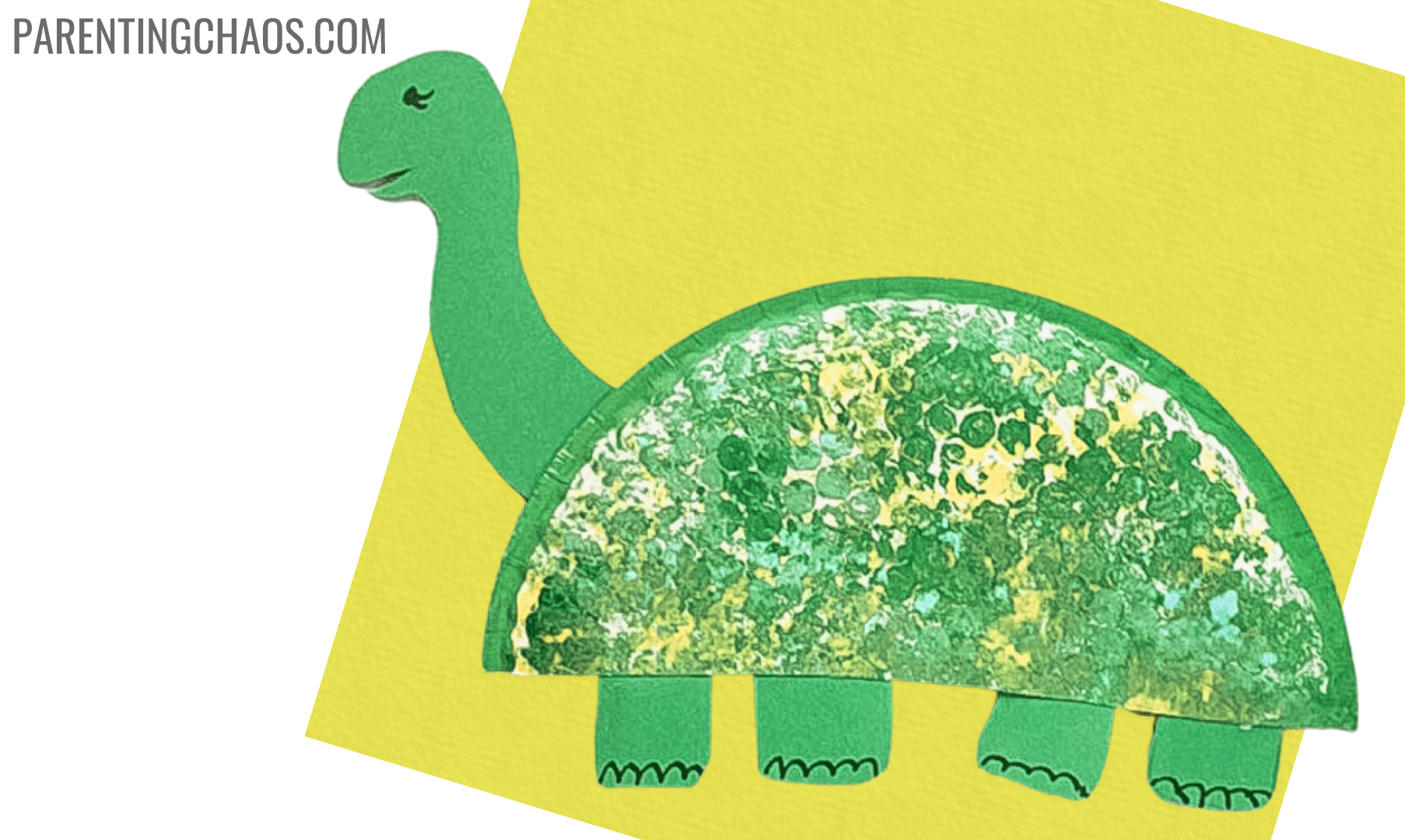 Printable Dinosaur Paper Plate Craft Template