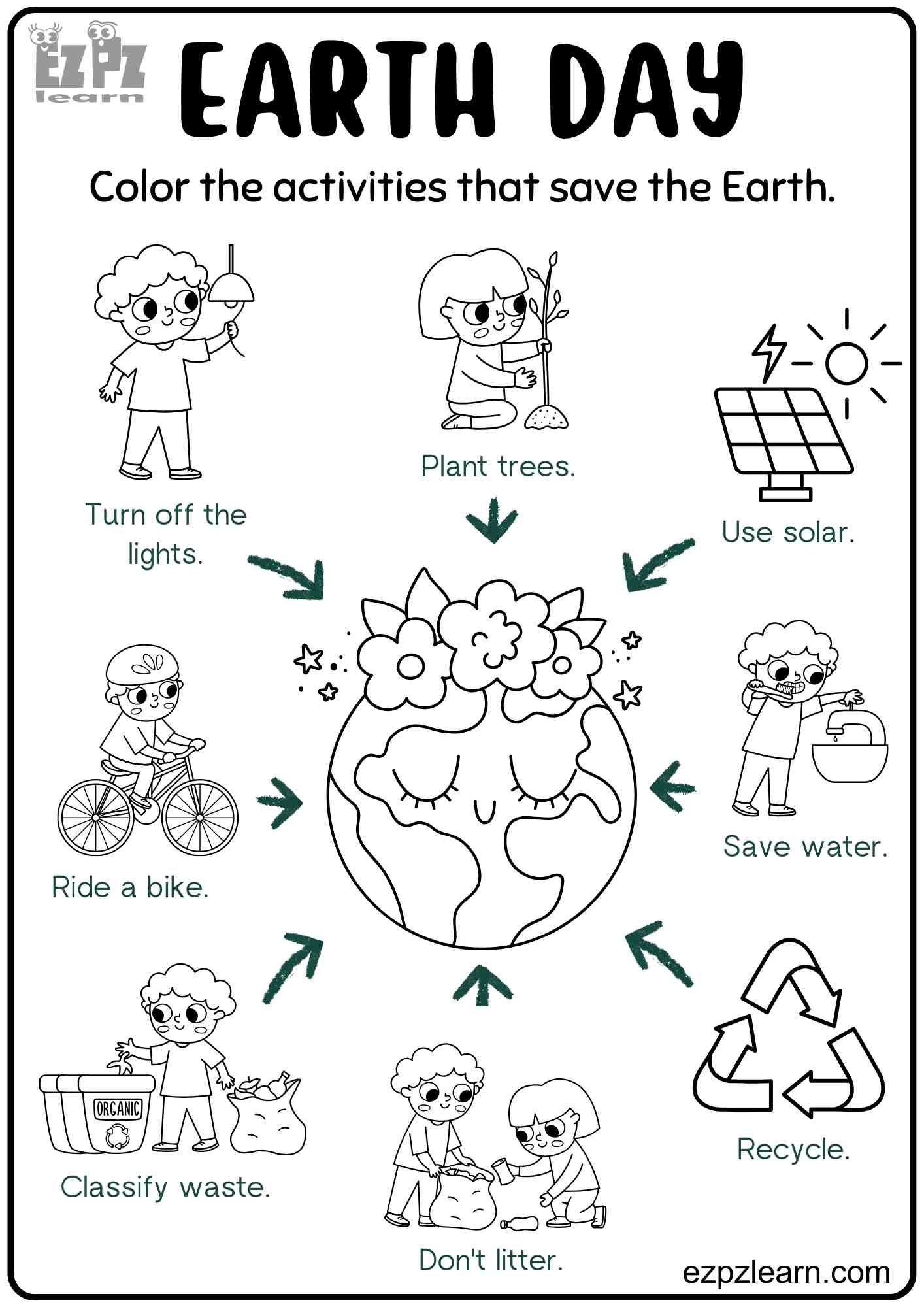 Earth Day Free Printable Worksheets