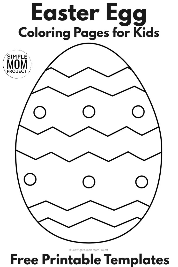 Easter Egg Template Printable