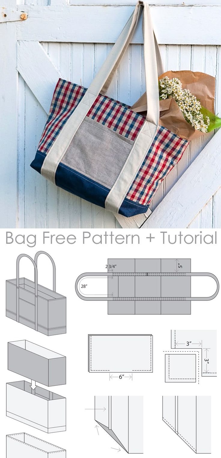 Farmers Market Tote Bag Tutorial