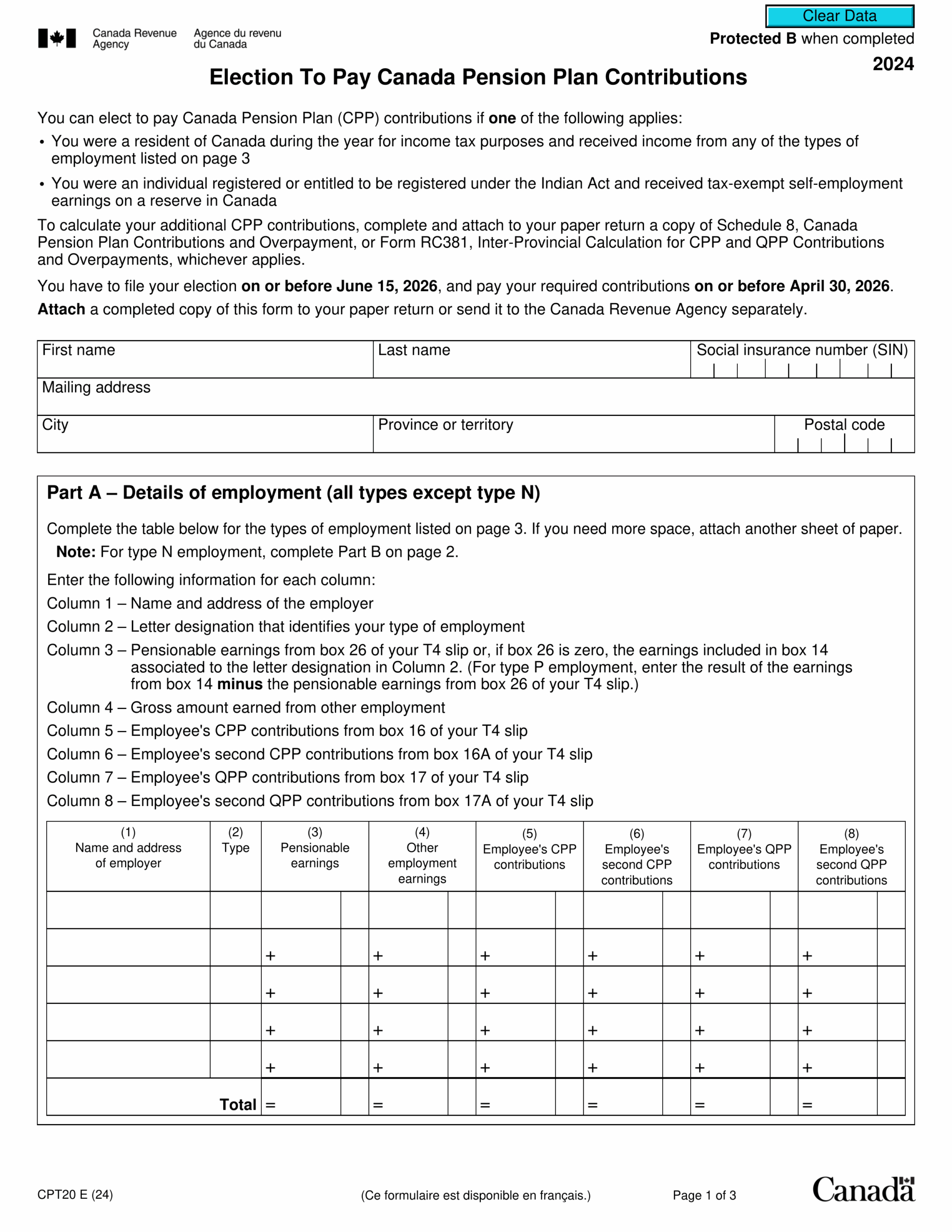 Form 6 Wsib Printable