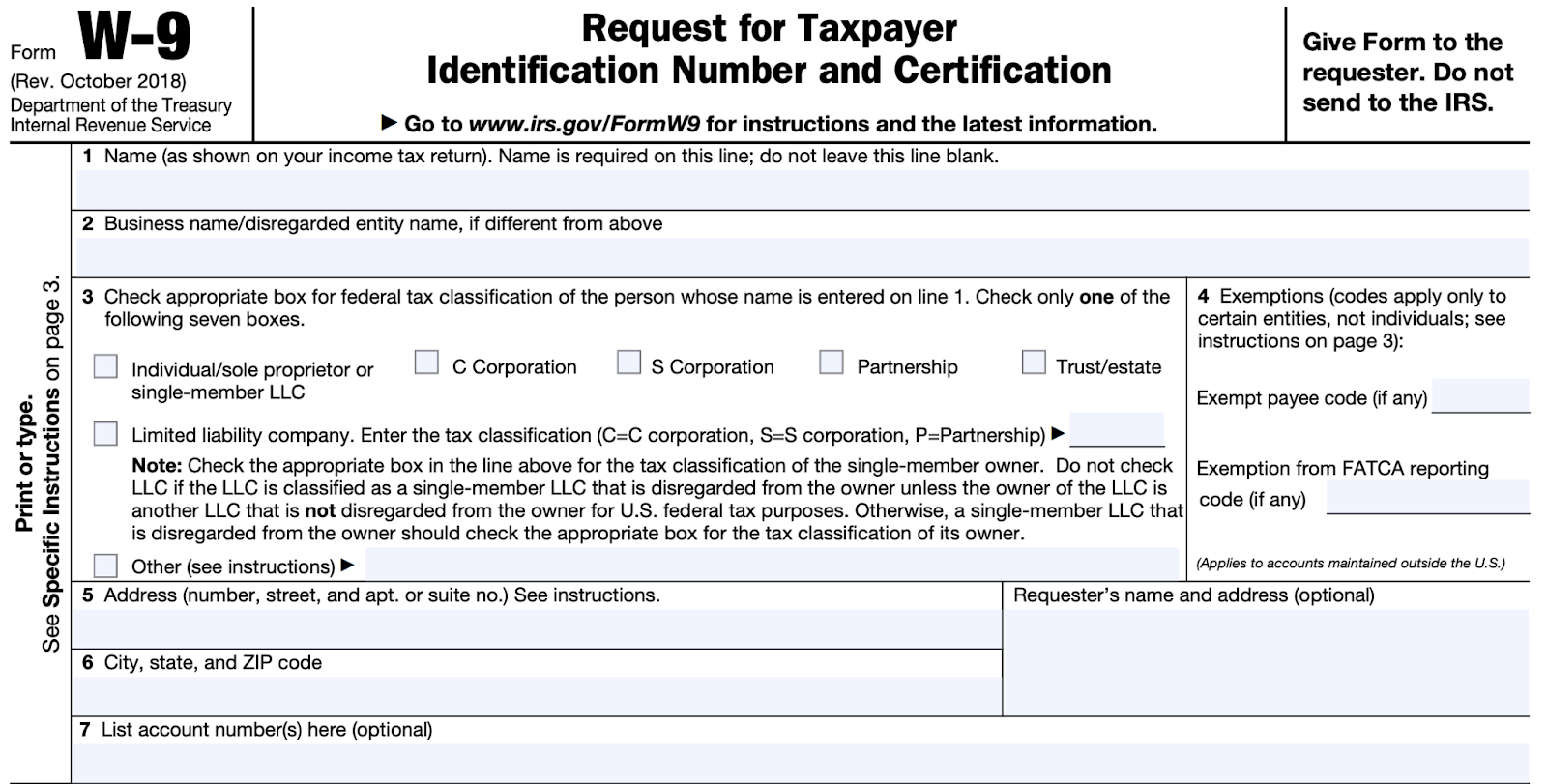 Filling Out Form W 9 Plain English Instructions 