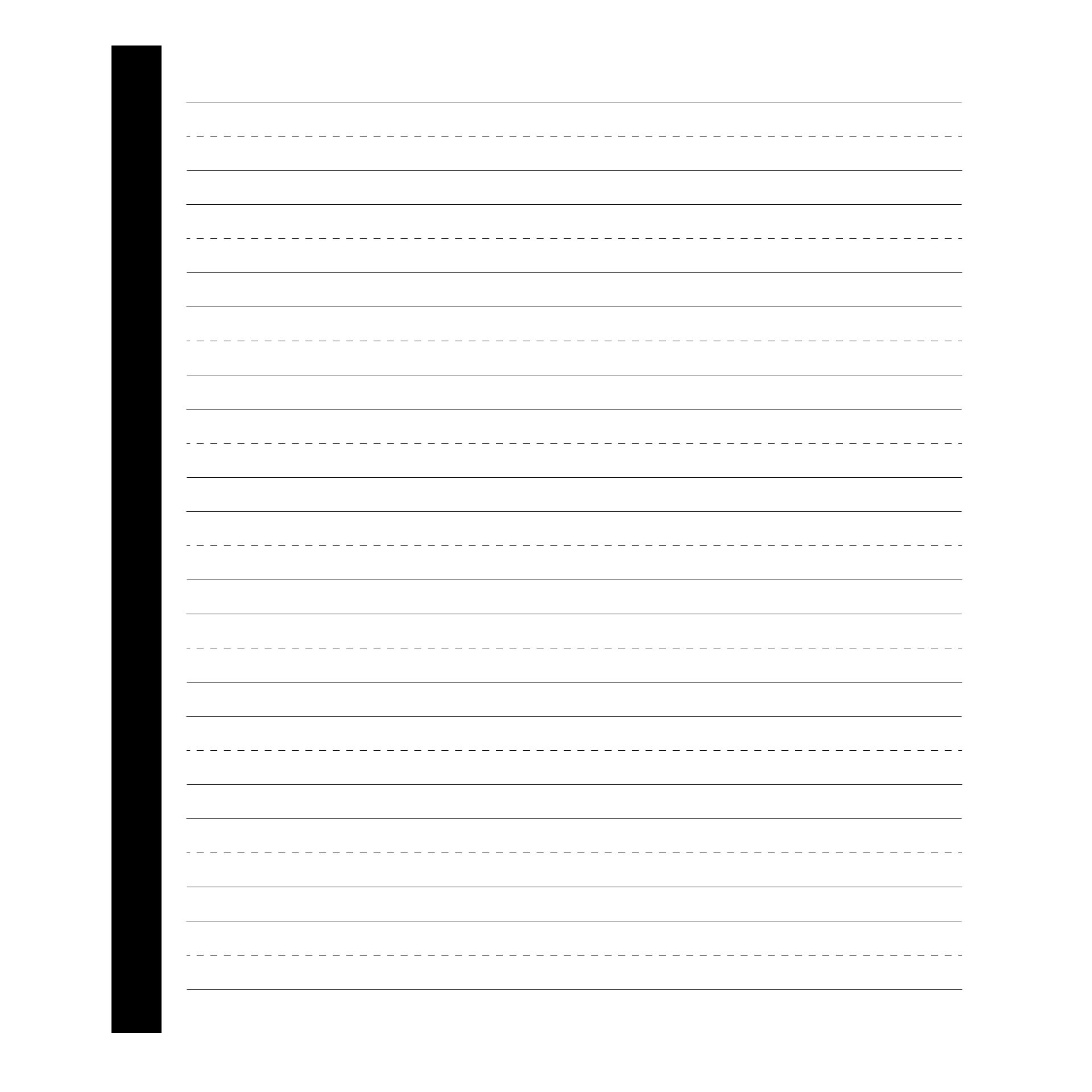 1st Grade Lined Paper Printable Free