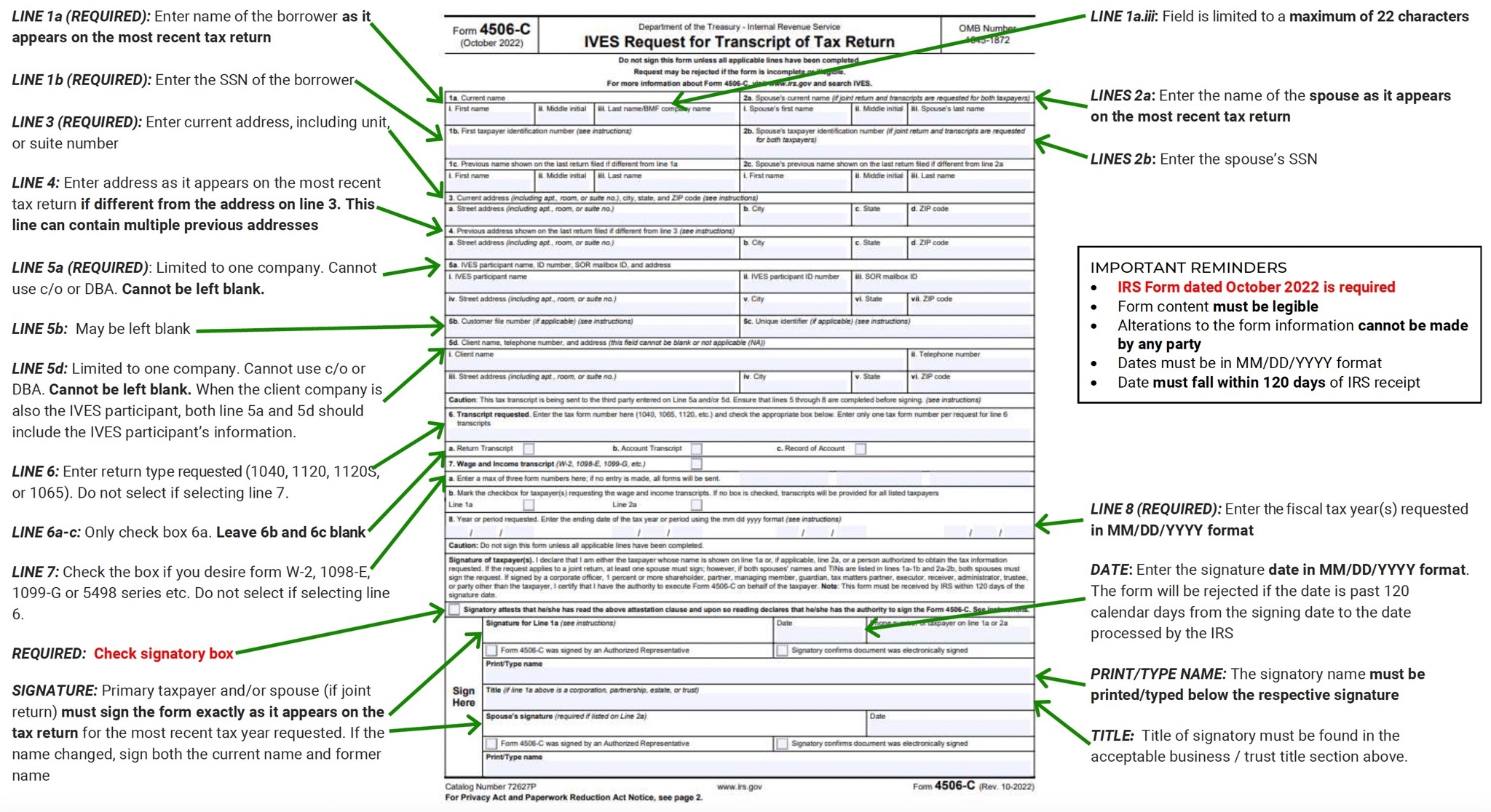 Irs Form 4506 C Printable