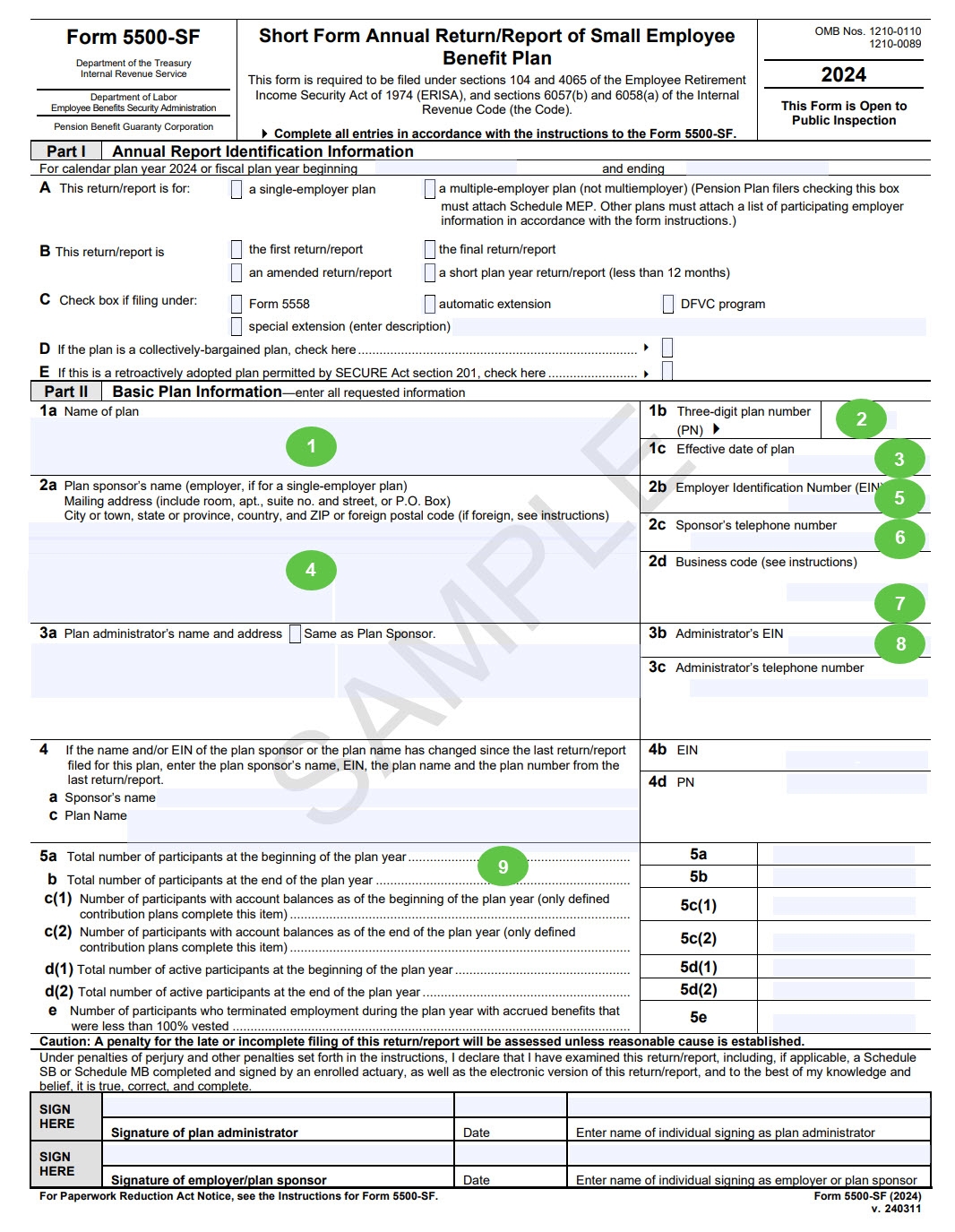 Irs Form 5500 Instructions 2024