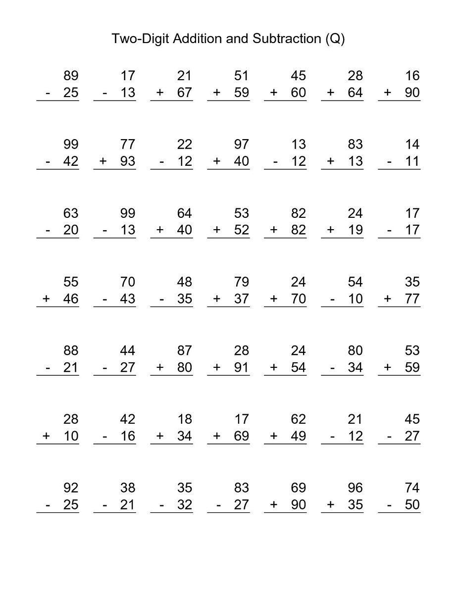 3rd Grade Math Worksheets Printable Adding