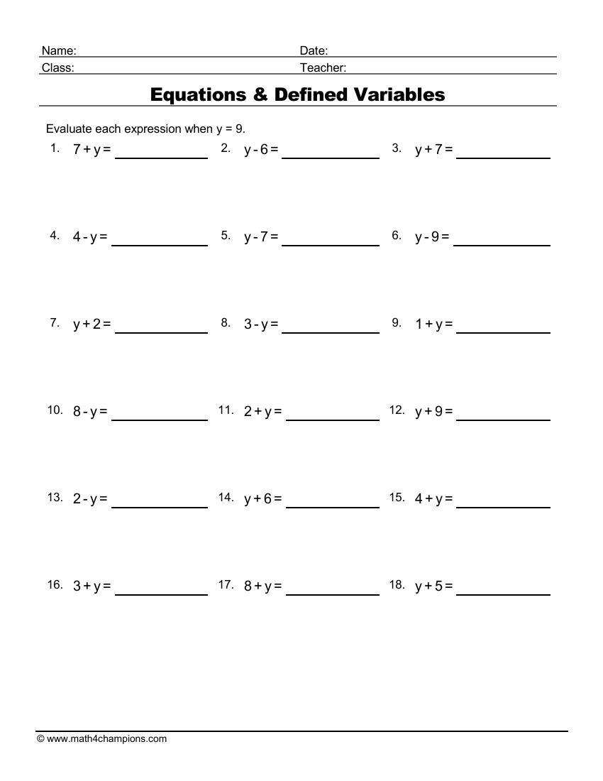Free Algebra Worksheets Pdf Downloads Algebra Order Of Operations 