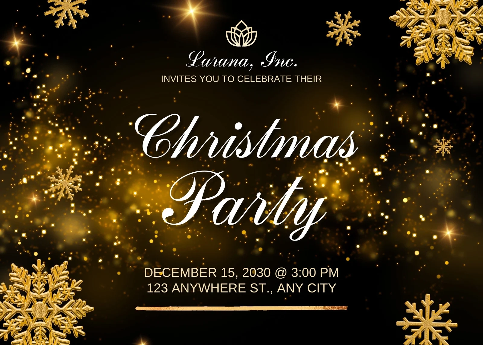 Free Printable Christmas Invitations Templates