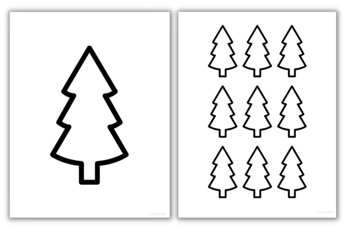 Printable Template Of A Christmas Tree
