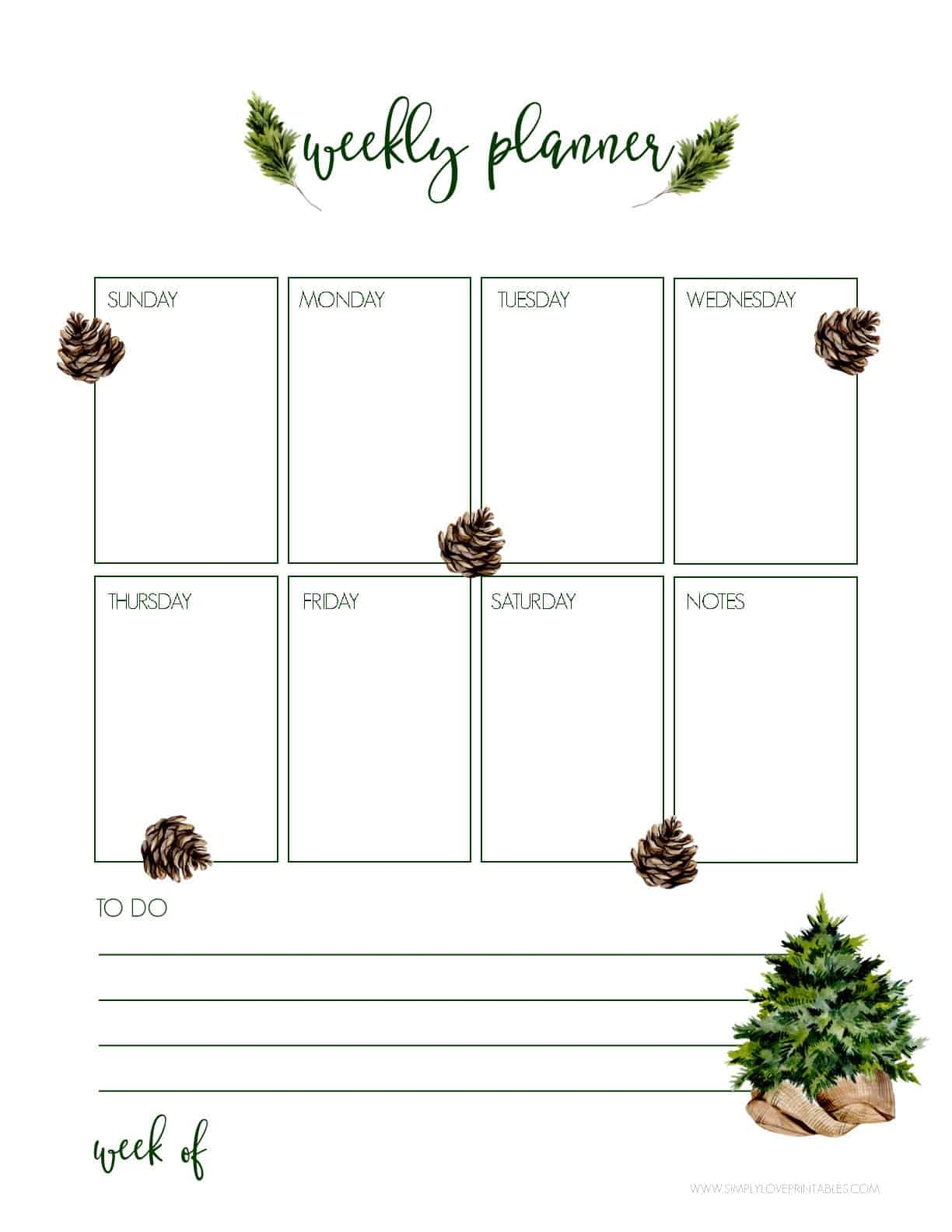 Free December Planning Pages Simply Love Printables