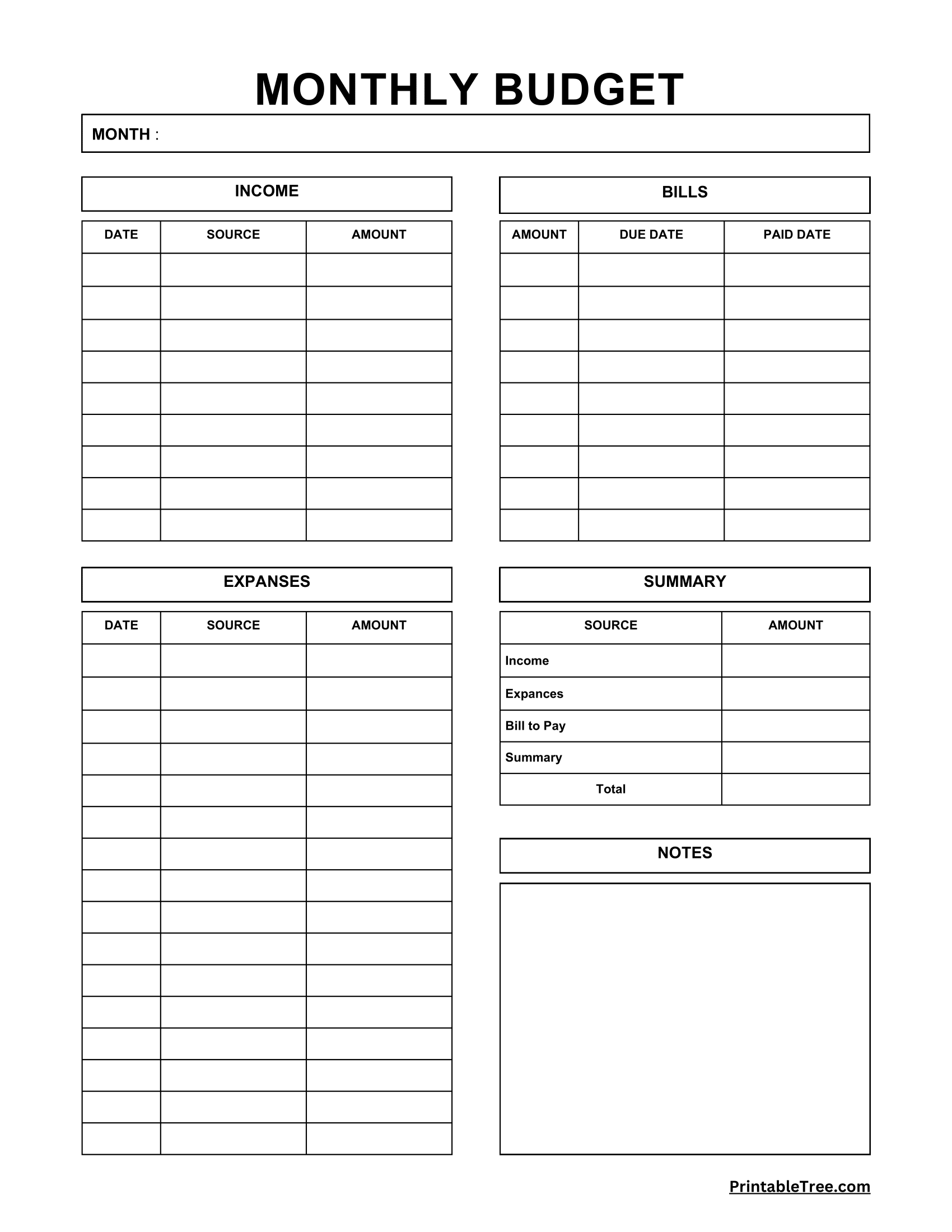 Free Printable Budget Planning Worksheets Pdf