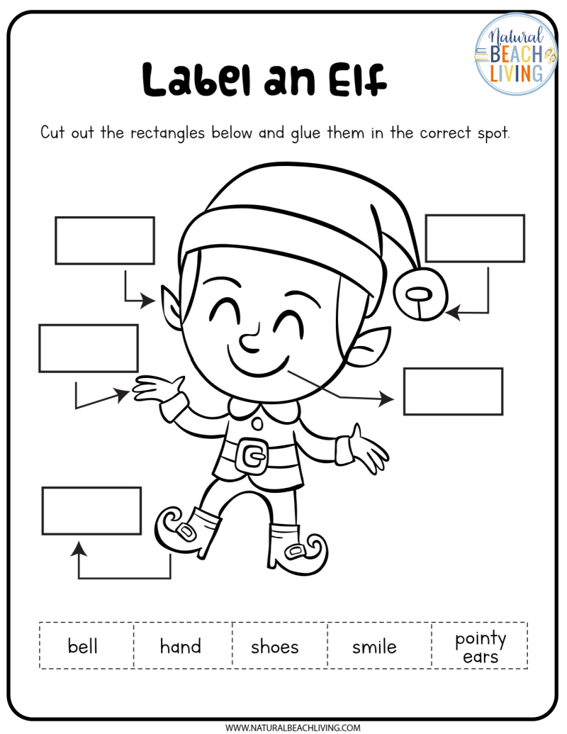 Elf On The Shelf Printable Worksheets