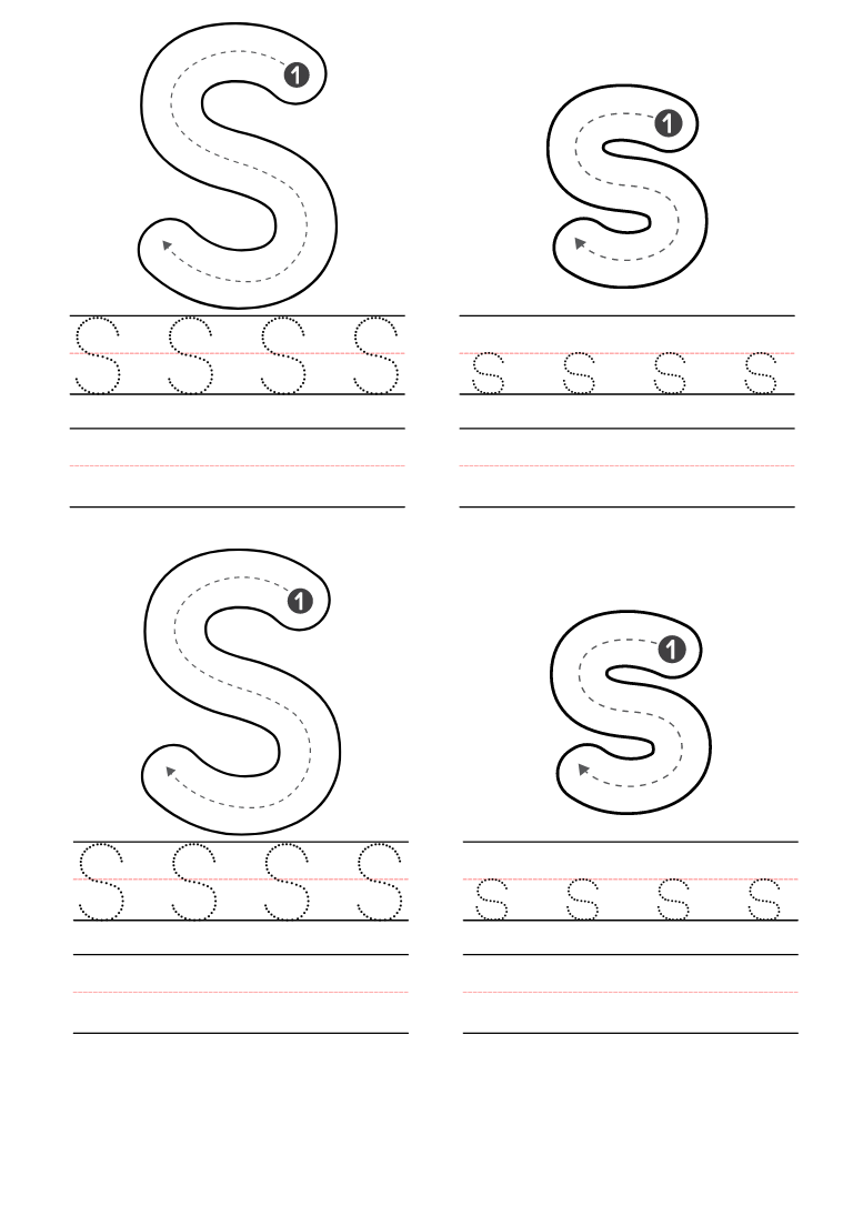 Free Printable Letter S Worksheet