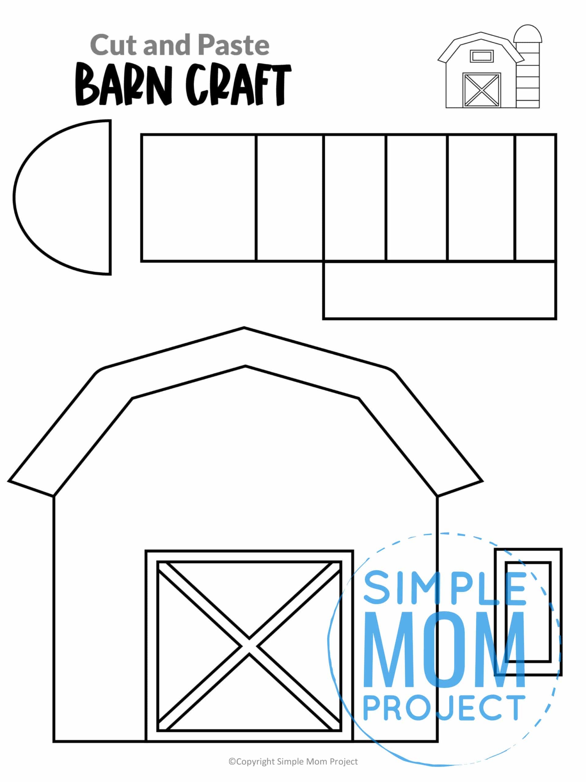 Barn Template Printable