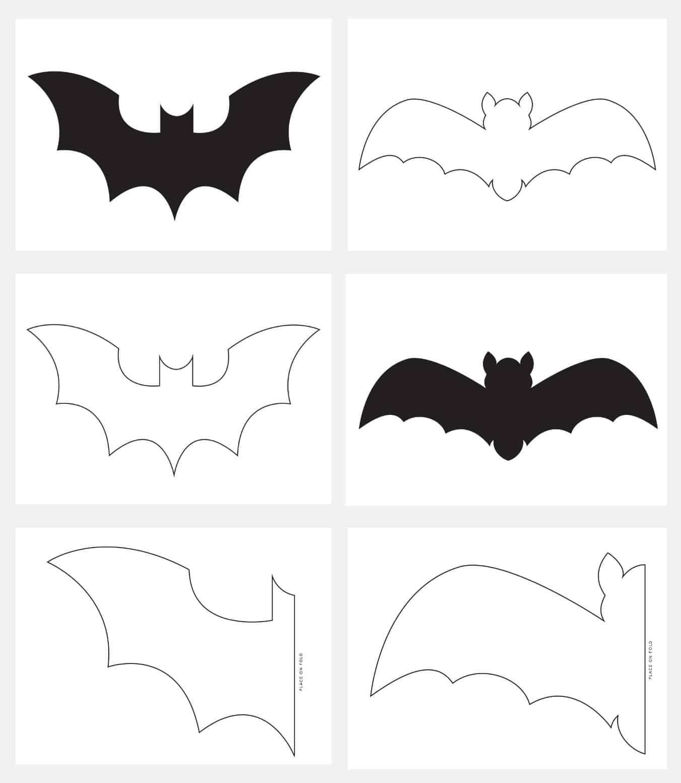 Printable Images Of Bats