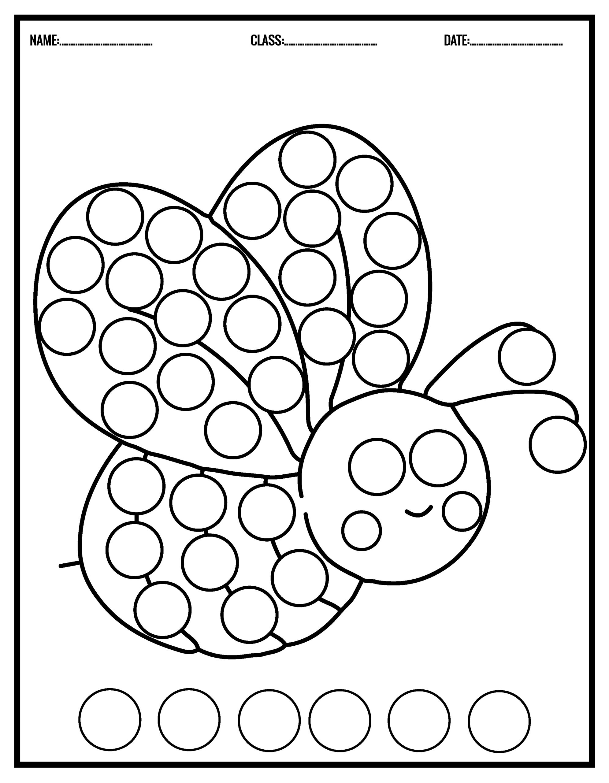 Free Printable Bingo Dauber Art Alphabet Dot Printables I ABC 