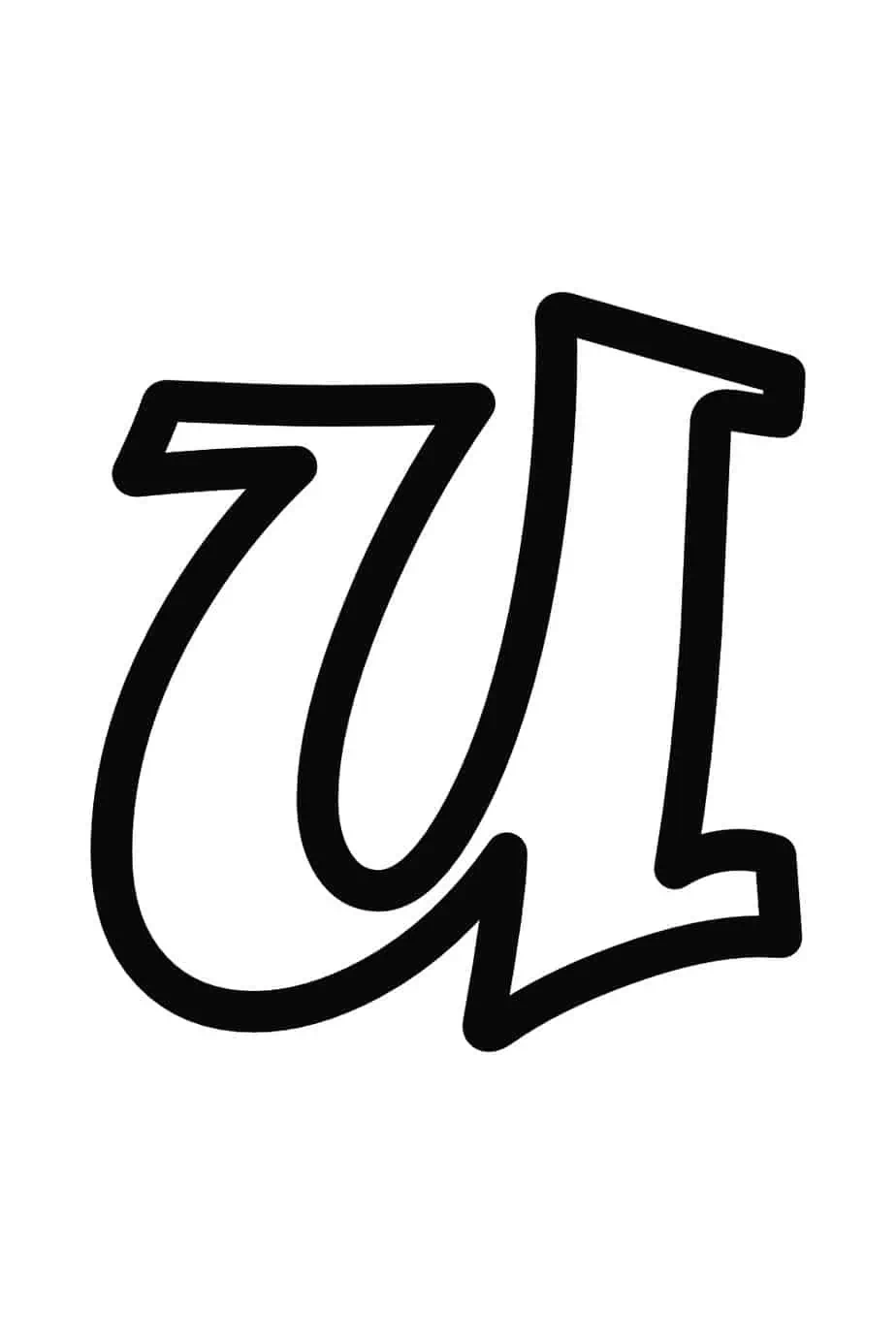 Free Printable Bubble Letter U Bubble Alphabet Letters