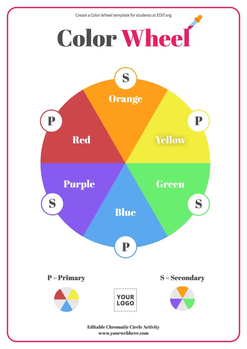 Printable Color Wheel Template