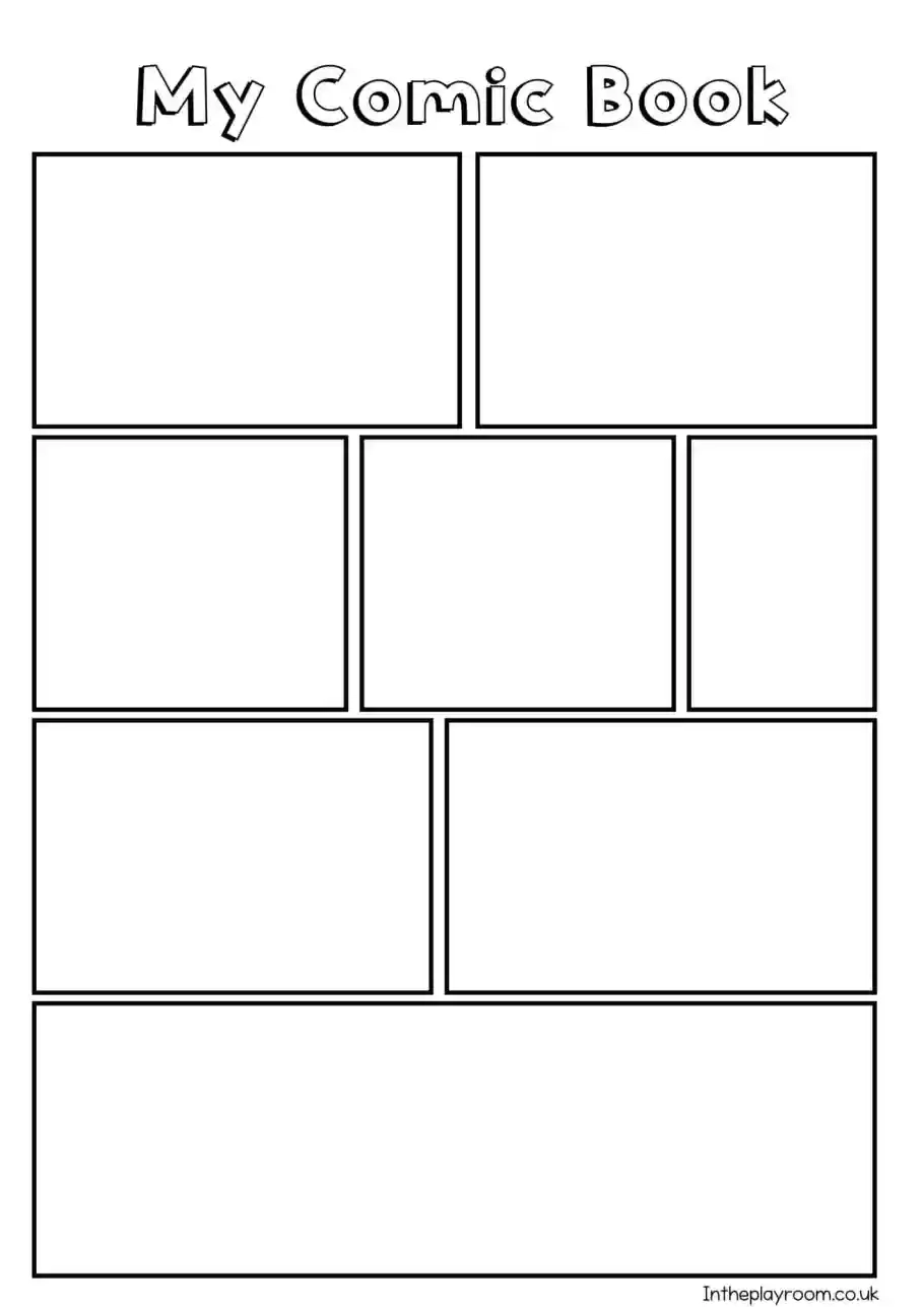 Comic Book Template Printable