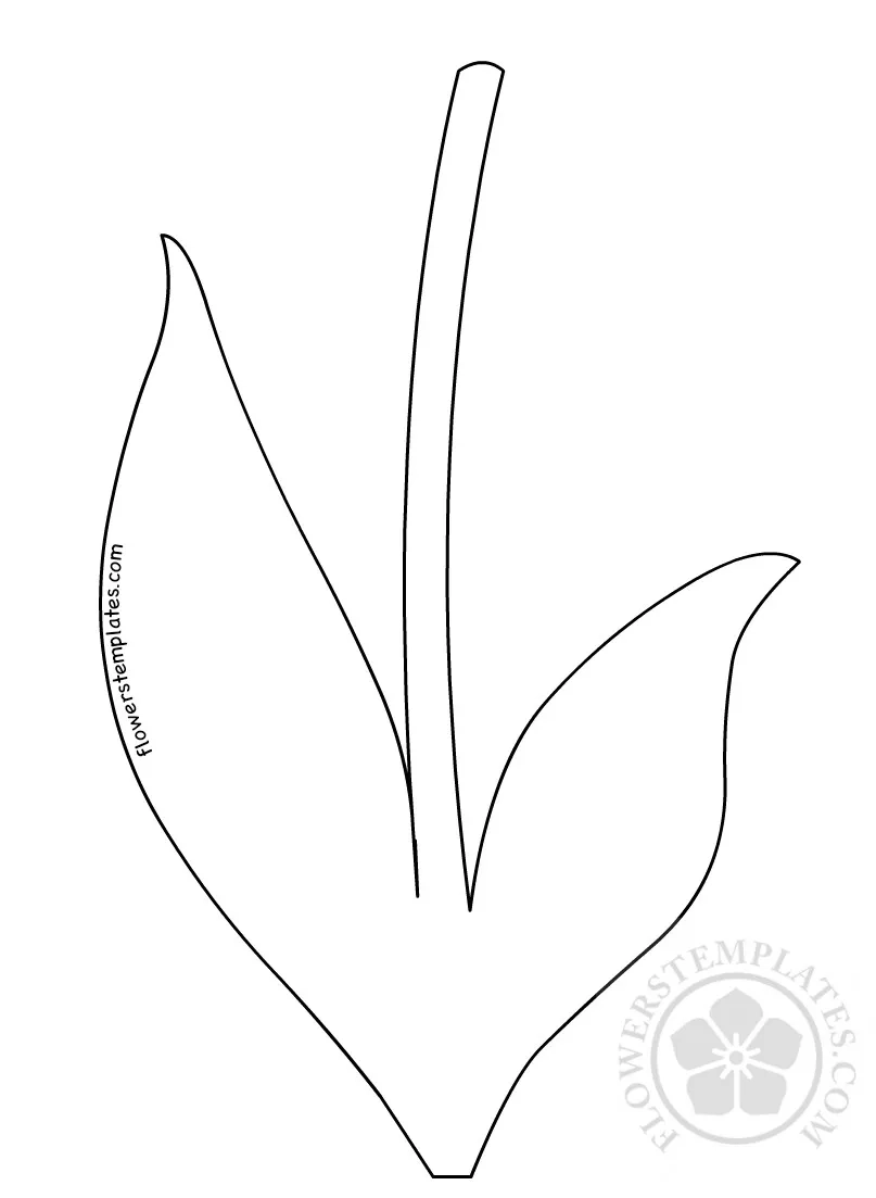 Free Printable Flower Stem Template Printable Party Favors