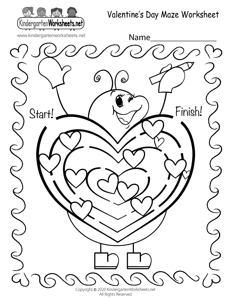Free Printable Valentines Worksheets