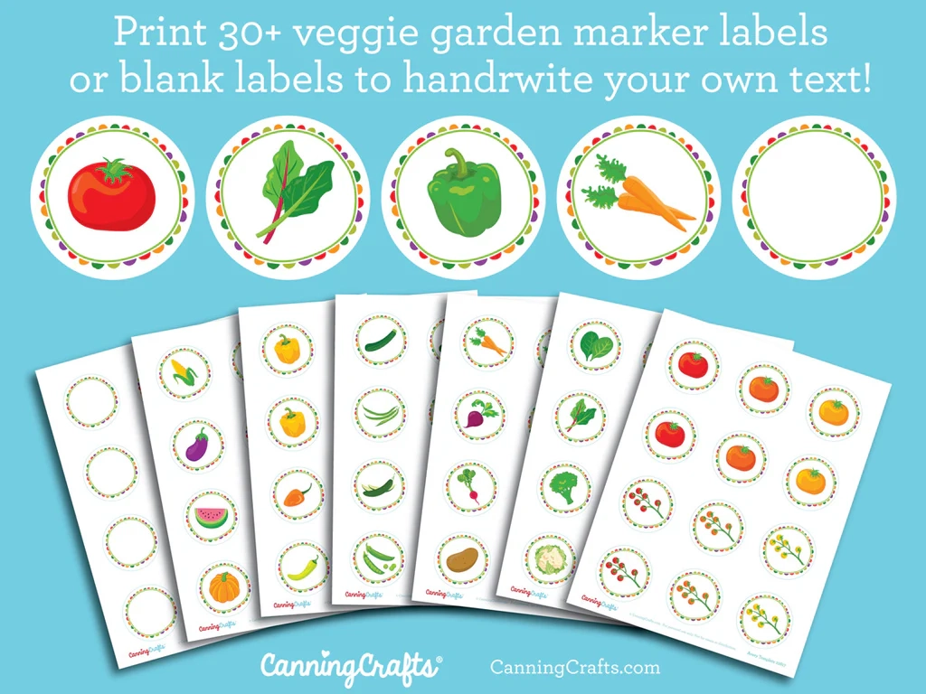 Free Printable Garden Markers Cute DIY Vegetable Row amp Plant 