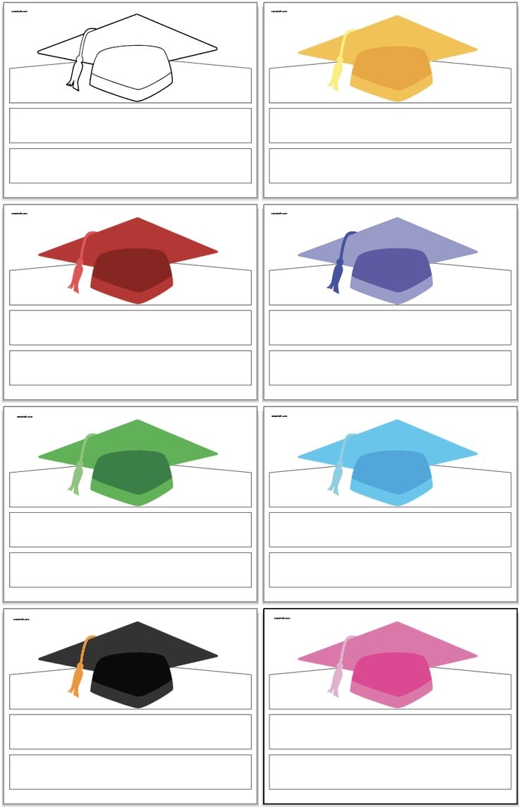 Free Printable Graduation Hat Template
